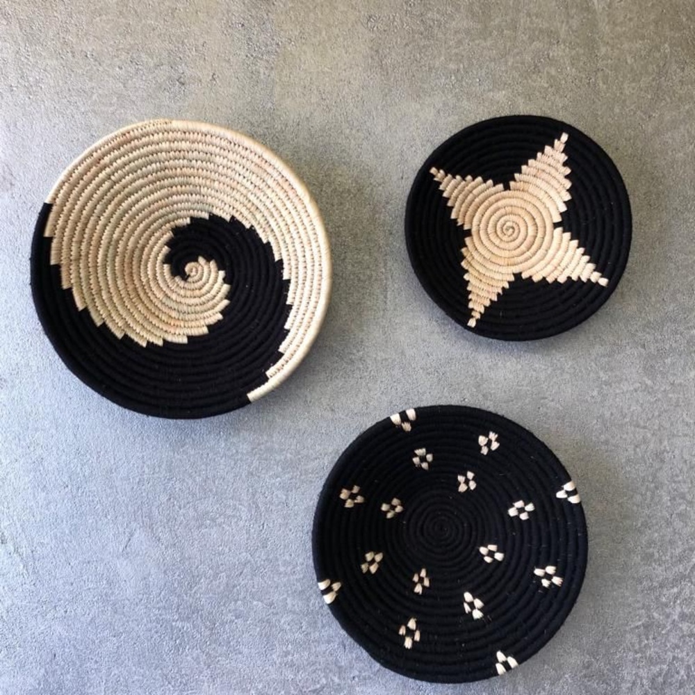 Wall Art Set sustainable bobai grass artisan handmade